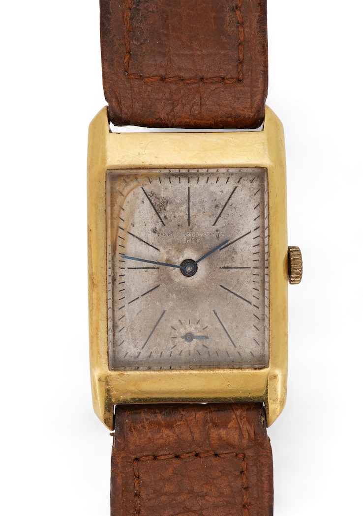 A gentleman's 1930's 18ct gold Vacheron & Constantin manual wind wrist watch